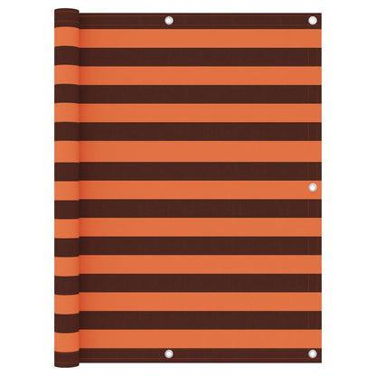 Balkónová Zástěna Oranžovo-Hnědá Oxfordská Látka Oranžová A Hnědá