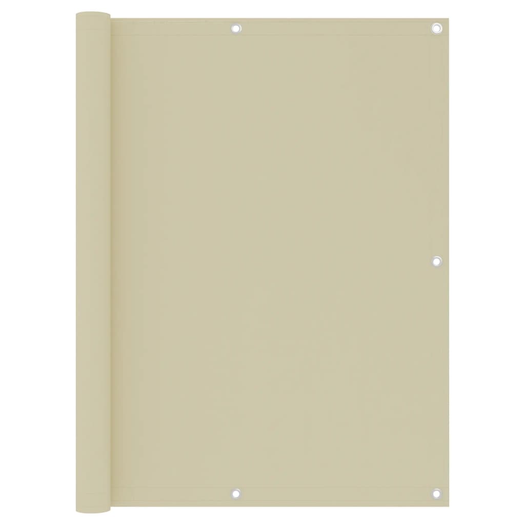 Balkónová Zástěna Oxfordská Látka Krémová