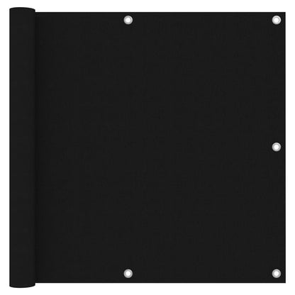 Balkónová Zástěna Černá Oxfordská Látka Černá