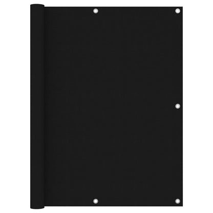 Balkónová Zástěna Černá Oxfordská Látka Černá