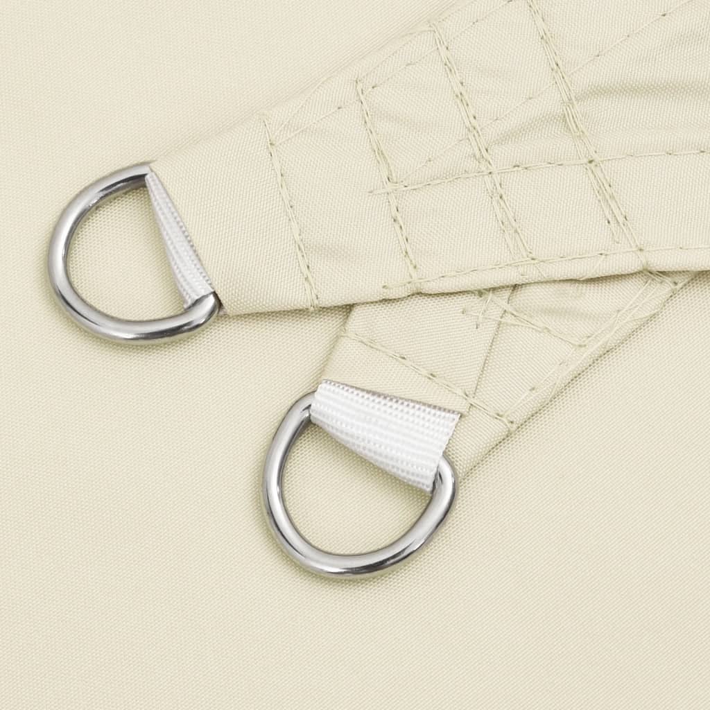 Stínící Plachta Oxfordská Látka Obdélníková 2,5X3,5 M Krémová