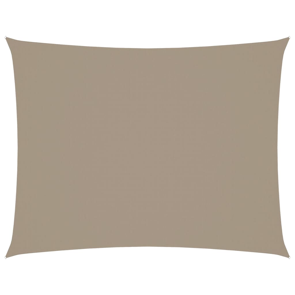 Stínící Plachta Oxfordská Látka Obdélníková 3,5 X 5 M Taupe