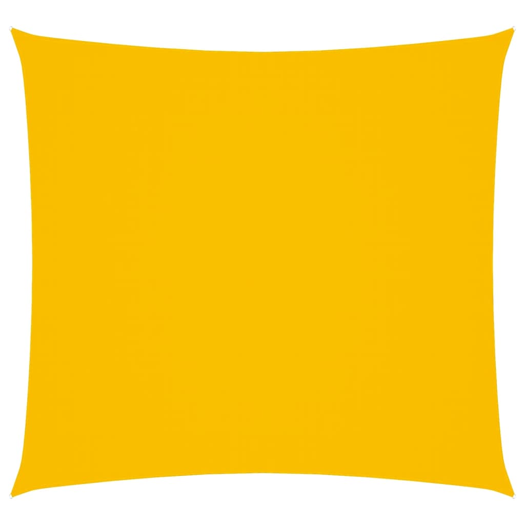 Stínící Plachta Oxfordská Látka Čtvercová 4,5 X 4,5 M Žlutá Žlutá