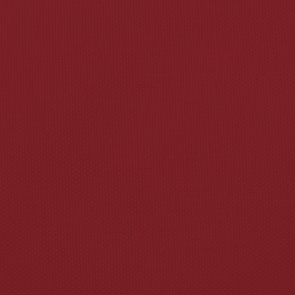 Stínící Plachta Oxfordská Látka Trojúhelník 4X4X5,8 M Červená Červená