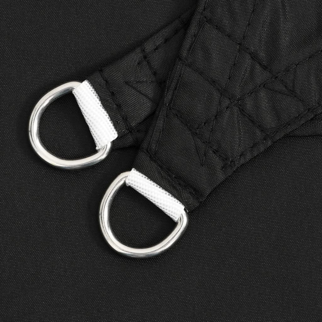 Stínící Plachta Oxfordská Látka Obdélníková 3,5 X 5 M Černá Černá