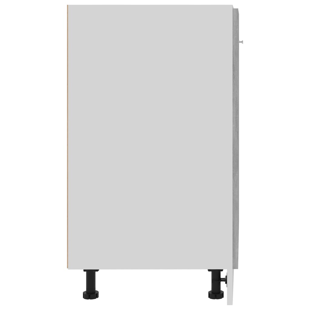 Spodní Skříňka Lyon Betonově Šedá 60X46X81,5 Cm Kompozit Betonová Šedá