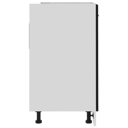 Skříňka Pod Dřez Lyon Černá 80X46X81,5 Cm Kompozitní Dřevo Černá