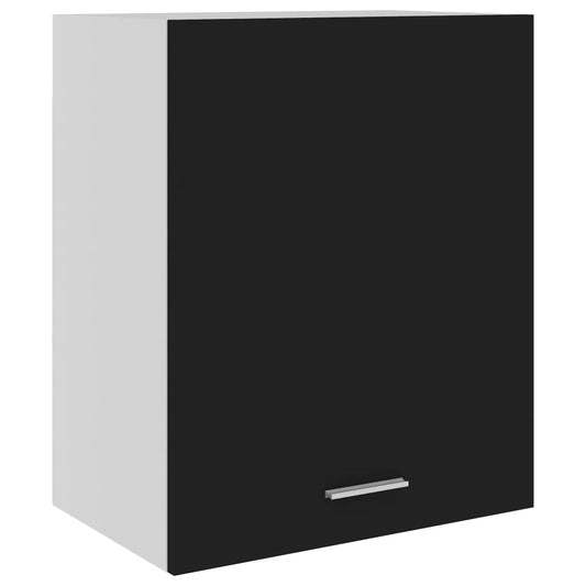 Horní skříňka černá 50 x 31 x 60 cm dřevotříska