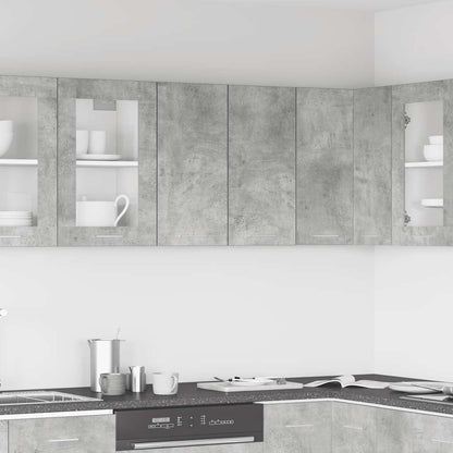 Horní Skříňka Lyon Betonově Šedá 60X31X60 Cm Kompozitní Dřevo Betonová Šedá