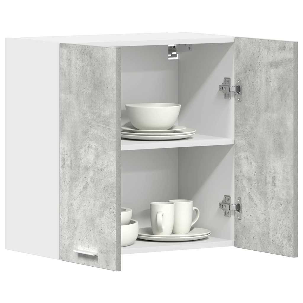 Horní Skříňka Lyon Betonově Šedá 60X31X60 Cm Kompozitní Dřevo Betonová Šedá