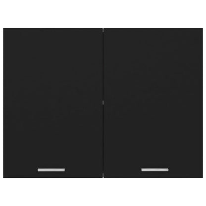 Horní Skříňka Lyon Černá 80X31X60 Cm Kompozitní Dřevo Černá