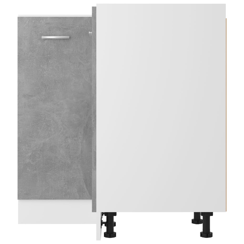 Spodní Rohová Skříňka Lyon Betonově Šedá 75,5X75,5X81,5 Cm Betonová Šedá