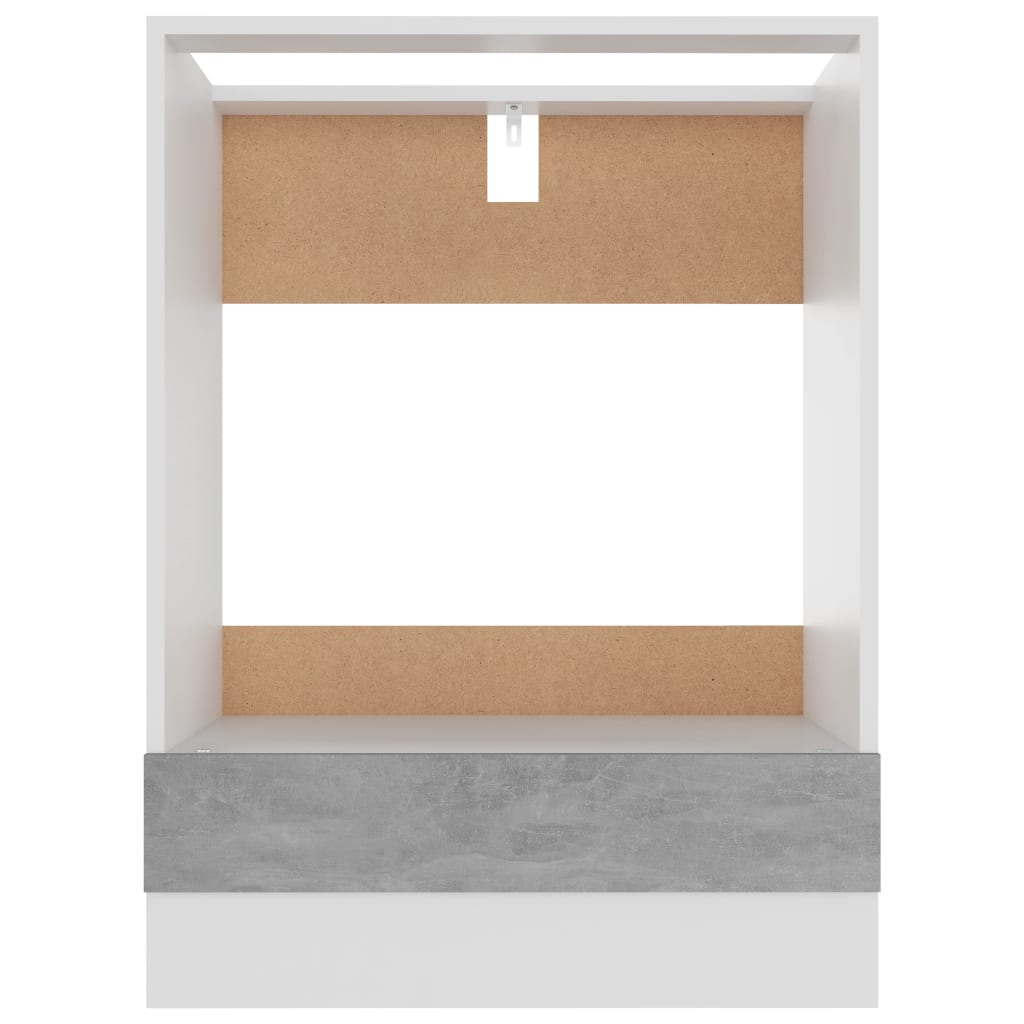 Skříňka Na Troubu Riga Betonově Šedá 60X46X81,5 Cm Kompozit Betonová Šedá