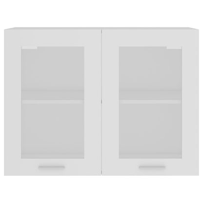 Horní Skříňka Prosklená Lyon 80X31X60 Cm Kompozitní Dřevo Bílá