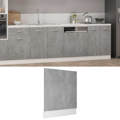 Panel Na Myčku Lyon Betonově Šedý 59,5 X 3 X 67 Cm Kompozit Betonová Šedá
