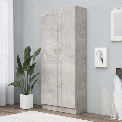 Knihovna Betonově Šedá 82,5 X 30,5 X Kompozitní Dřevo