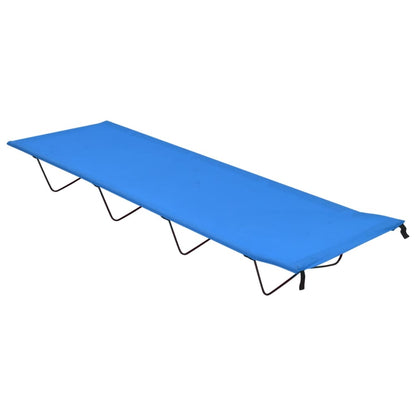 Kempingová Postel 180 X 60 X 19 Cm Oxfordská Látka A Ocel Šedá