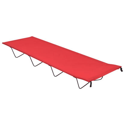 Kempingová Postel 180 X 60 X 19 Cm Oxfordská Látka A Ocel Šedá