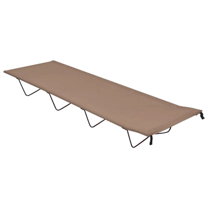 Kempingová Postel 180 X 60 X 19 Cm Oxfordská Látka A Ocel Šedá