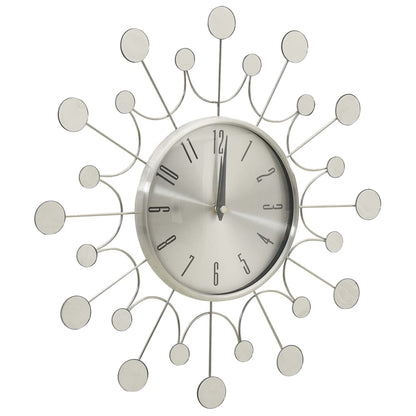 325165  Wall Clock Silver 40 Cm Metal