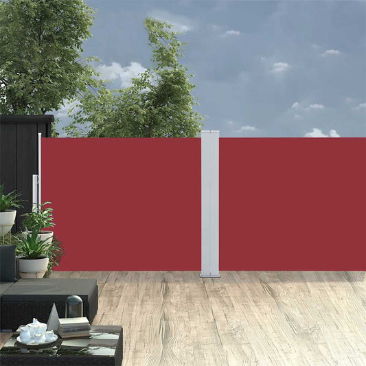 Zatahovací Boční Markýza / Zástěna 170 X 1200 Cm Červená