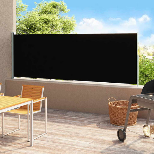Zatahovací Boční Markýza 200 X 500 Cm Černá