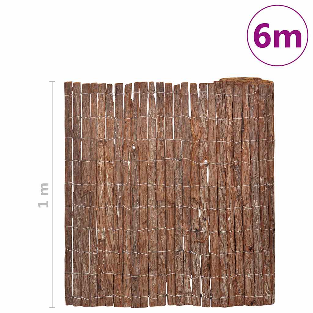 Plot Z Kůry Hnědá 100 X 600 Cm Kůra