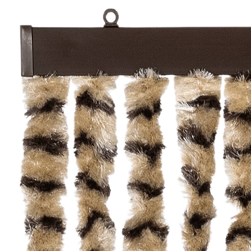 Závěs Proti Hmyzu Béžový A Hnědý Chenille Béžová A Hnědá