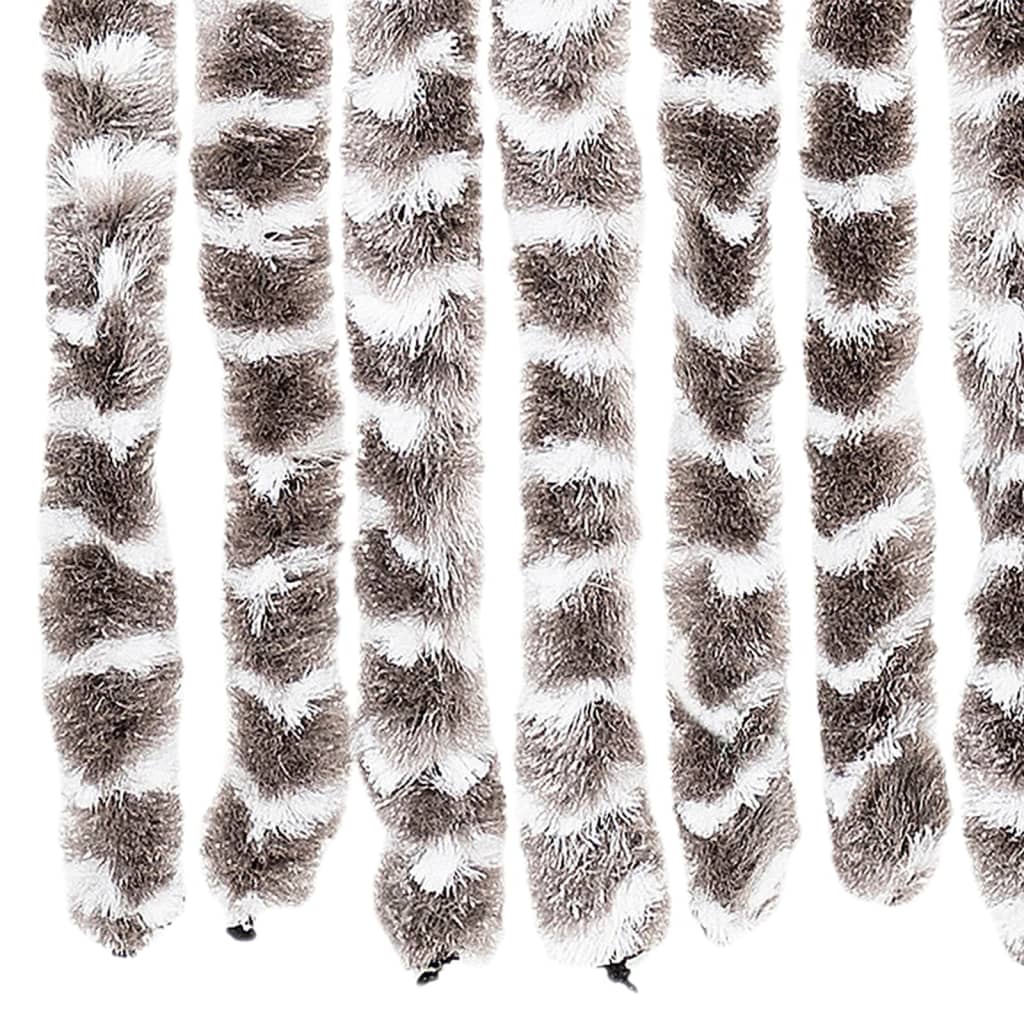 Závěs Proti Hmyzu Taupe A Bílý Chenille Taupe A Bílá