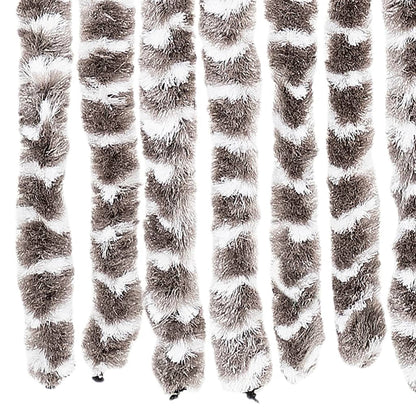 Závěs Proti Hmyzu Taupe A Bílý Chenille Taupe A Bílá