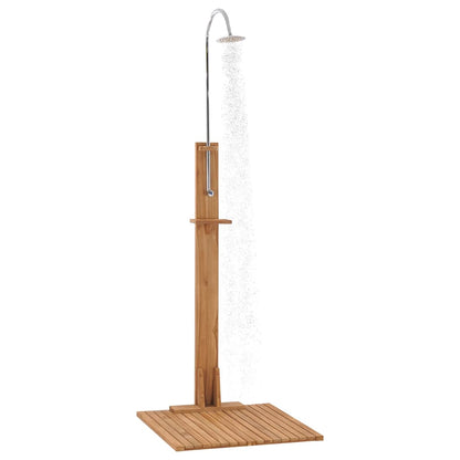 Zahradní Sprcha 75 X 75 X 210 Cm Masivní Teakové Dřevo