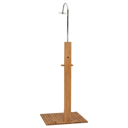 Zahradní Sprcha 75 X 75 X 210 Cm Masivní Teakové Dřevo