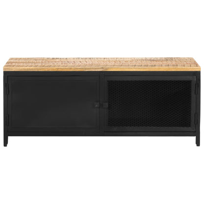 Konferenční Stolek 90 X 50 X 37 Cm Masivní Hrubý Mangovník Bílá