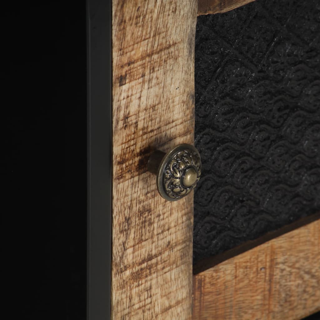 Konferenční Stolek 90 X 50 X 35 Cm Hrubé Mangovníkové Dřevo