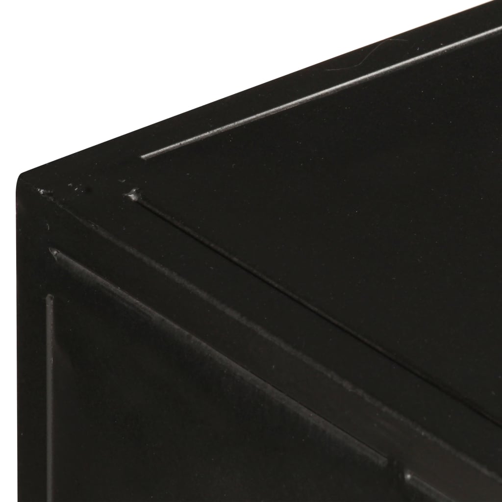 Tv Stolek 90 X 30 X 40 Cm Hrubé Mangovníkové Dřevo Černá