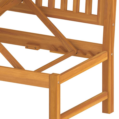 Válenda S Krémovou Poduškou 200 X 60 X 75 Cm Masivní Akácie