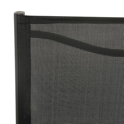Zahradní Židle 2 Ks Textilen A Ocel Černé A Antracitové