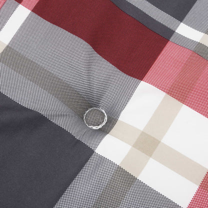 Podušky Na Zahradní Židli 6Ks Červené Kárované 40X40X3Cm Oxford Vzor Červená Kostka