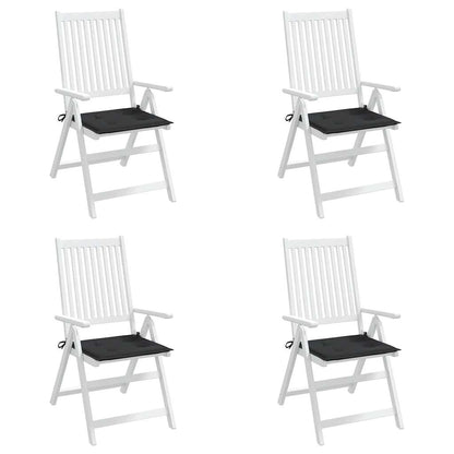 Podušky Na Zahradní Židli 4 Ks Černé Látka Oxford Černá