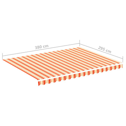 Náhradní Plachta Na Markýzu Žluto-Oranžová 4 X 3 M Vícebarevný