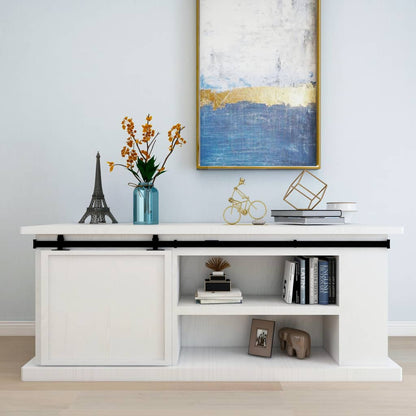 Kování Pro Posuvné Dveře Skříně Uhlíková Ocel Černá