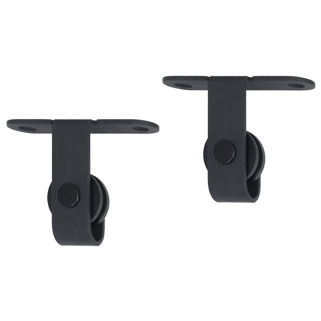 Kování Pro Posuvné Dveře Skříně Uhlíková Ocel Černá