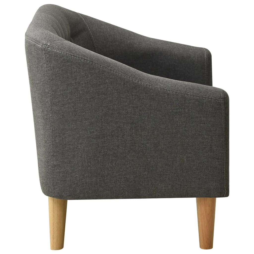 Dětská Sedačka Šedá Textil