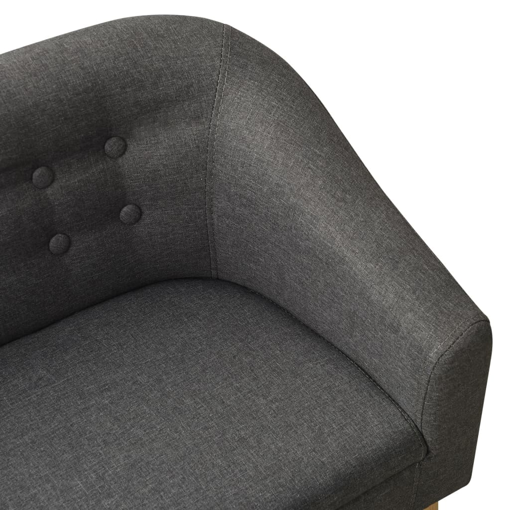 Dětská Sedačka Šedá Textil