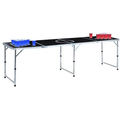 Skládací Stůl Na Beer Pong S Kelímky A Míčky 240 Cm