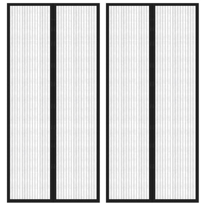 Závěs Do Dveří Proti Hmyzu Magnetický Černý