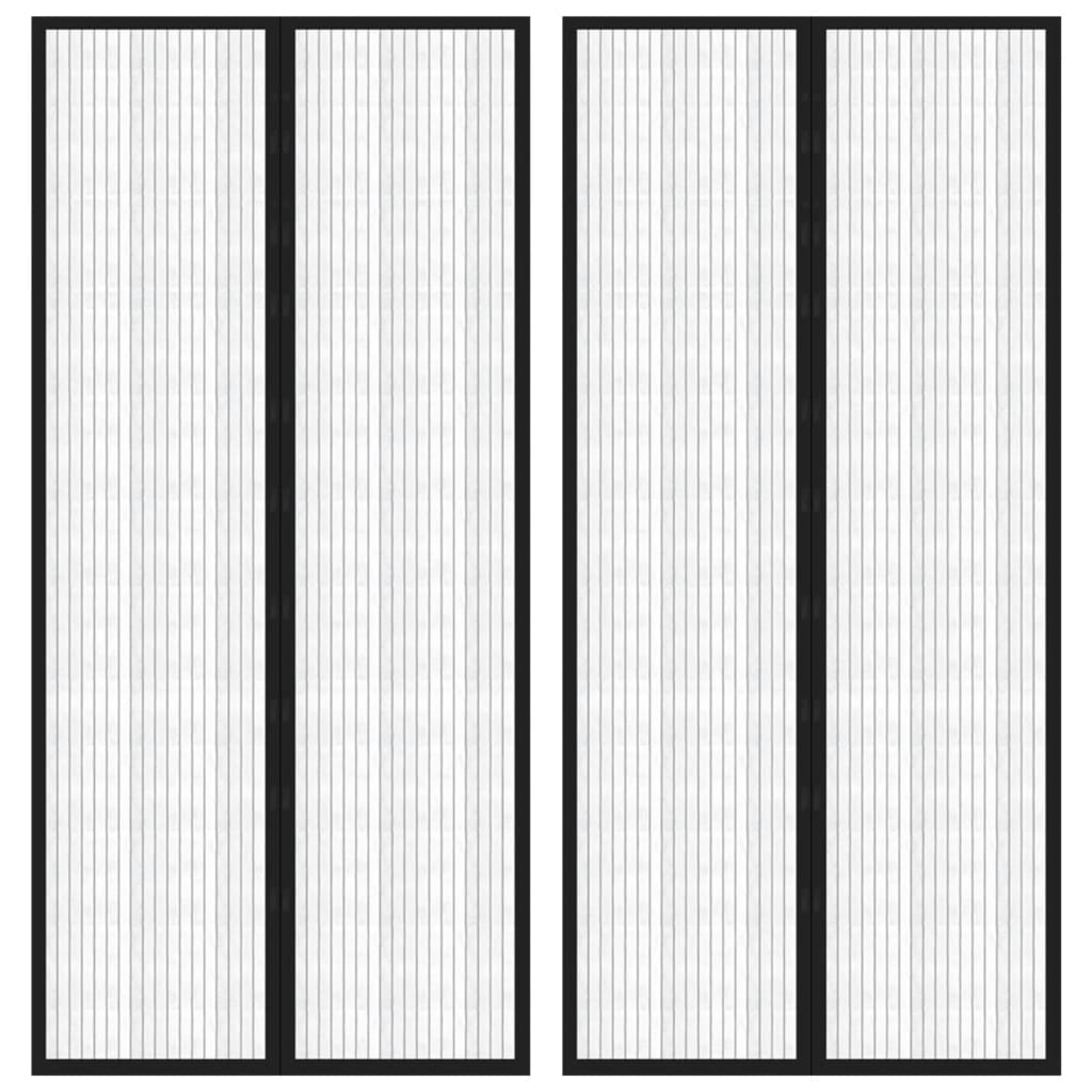 Závěs Do Dveří Proti Hmyzu Magnetický Černý