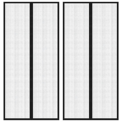 Závěs Do Dveří Proti Hmyzu Magnetický Černý