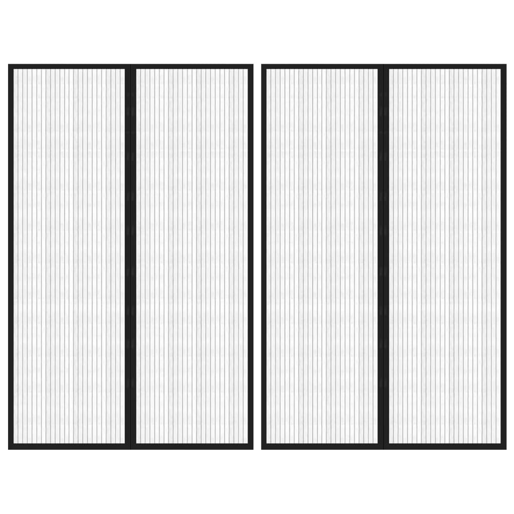 Závěs Do Dveří Proti Hmyzu Magnetický Černý