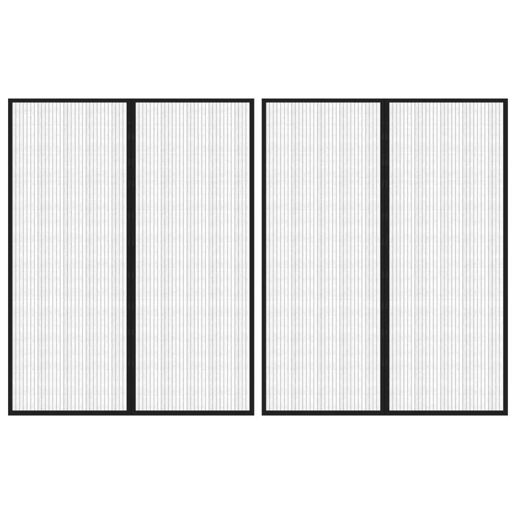 Závěs Do Dveří Proti Hmyzu Magnetický Černý